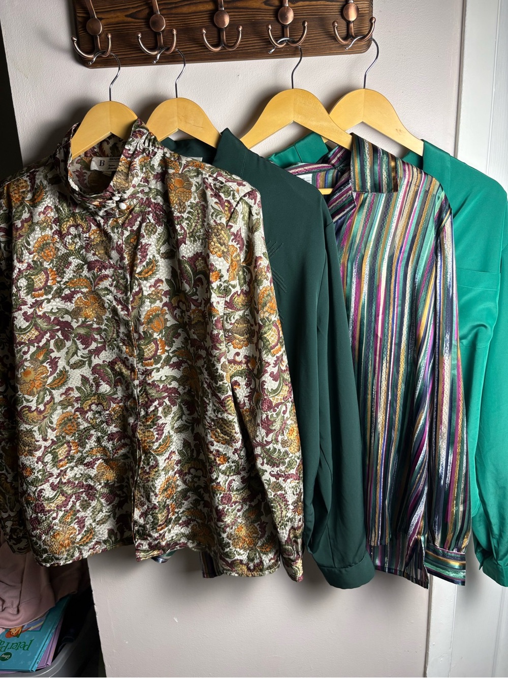 Vintage Long Sleeve Blouse Lot Size 14/16 Braemar, Chagall, Alia, Michel Laurent